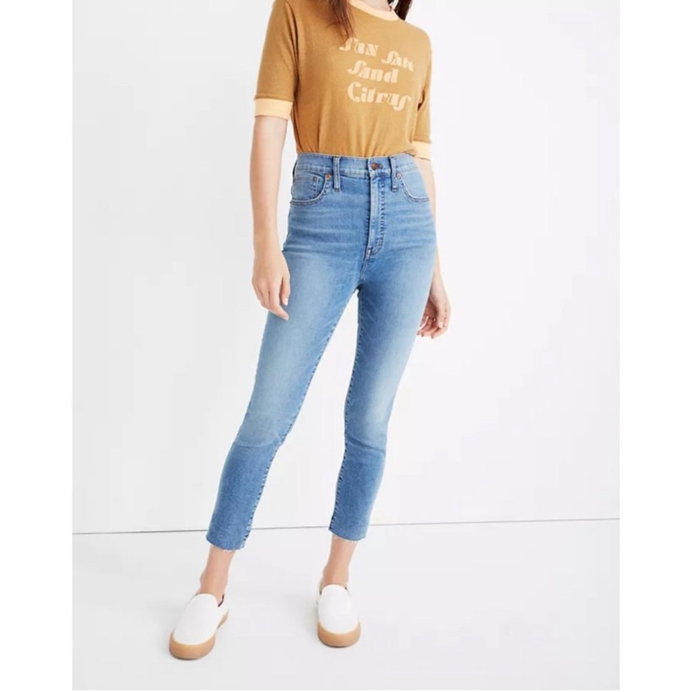 Madewell 11" High Rise Skinny Crop Jean 28